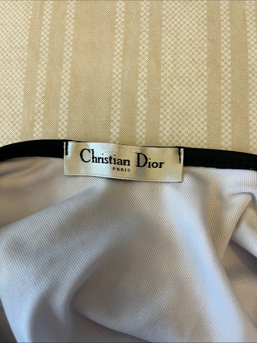 Christian Dior Blue and White Monogram V-Neck One-Piece Swimsuit size S - Picture 4 of 7